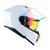 CASCO BKR RAVEN BLANCO MICA DORADA ABATIBLE SVS