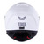 CASCO BKR SPARROW BLANCO MICA PLATEADA CERRADO SVS
