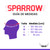 CASCO BKR SPARROW BLANCO MICA PLATEADA CERRADO SVS
