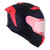 CASCO BKR FALCON NEGRO MATE MICA ROJA CERRADO SVS ROJO