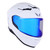 CASCO BKR FALCON BLANCO MICA AZUL CERRADO SVS AZUL