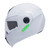 CASCO GHIRA GH1000 BLANCO LOGO VERDE ABATIBLE SVS