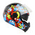 CASCO GHIRA GH-KIDS NEGRO NARANJA ZOO ABATIBLE SVS