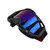 GOGGLE NEGRO CON VISOR RAINBOW AZUL MODELO OFF ROAD RODA