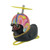 PATO DECORATIVO NEGRO CON CASCO MODELO 12