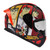 CASCO SHAFT SH582SP ROJO SAMURAI JACK MICA NARANJA CERR
