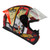 CASCO SHAFT SH582SP ROJO SAMURAI JACK MICA NARANJA CERR