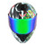 CASCO BKR FENIX NEGRO MATE TURTLE POWER MICA VERDE ABATIBLE SVS