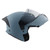 CASCO RODA BOOSTER SP AZUL MATE MICA HUMO ABATIBLE SVS