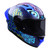 CASCO SMK STELLAR SPORT AZUL CHIMERA MICA HUMO CERRADO