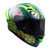 CASCO SMK STELLAR SPORT VERDE CHIMERA MICA HUMO CERRADO