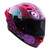 CASCO SMK STELLAR SPORT ROSA CHIMERA MICA HUMO CERRADO