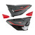 TAPA LATERAL DER/IZQ NEGRO ROJO SET ITALIKA FT 150(24-26)12V