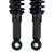 AMORTIGUADOR TRASERO NEGRO SET ITALIKA AT 125 RT (23-26)