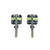 FOCO T-10 PELLIZCO 8 LED VERDE C/ESTROBO 12V 1.7W MARCA RODA