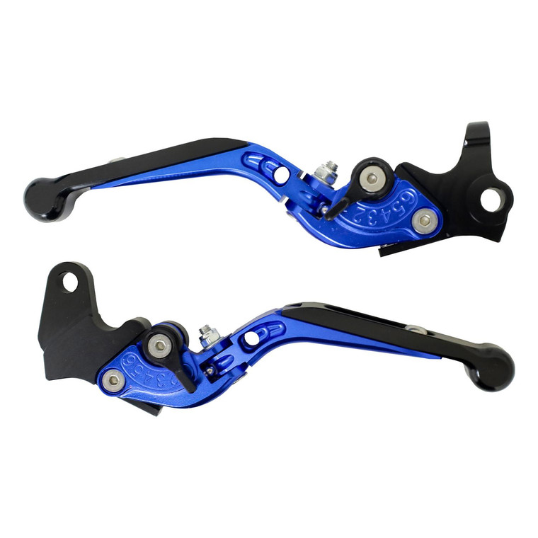 Manijas Freno/Embrague Alum Cnc Azul C/Extension Yh Fz 16