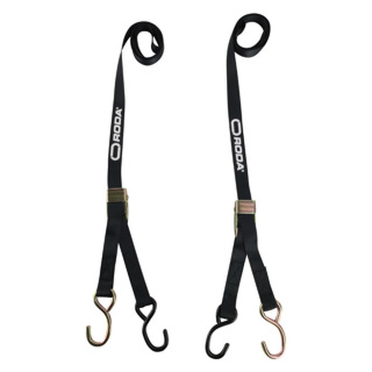 Sujeta Motos Set (Tie Downs) Negro 1.42 Mts