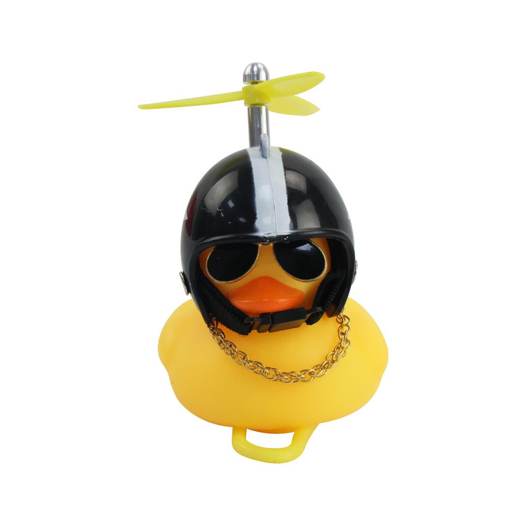 Pato Decorativo Amarillo Con Casco Modelo 7