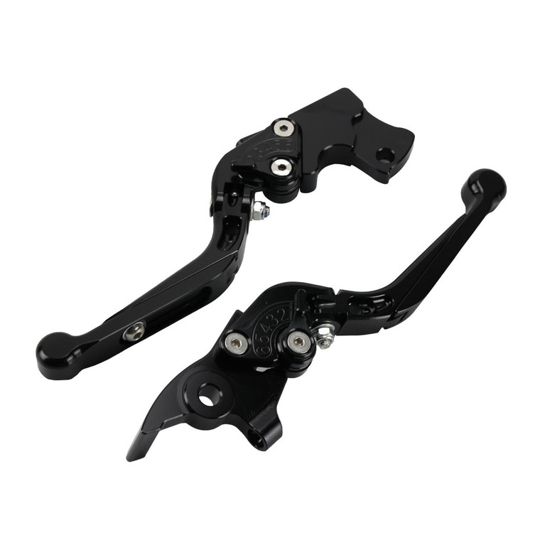 Manijas Freno/Embrague Alum Cnc Negro C/Ext Bj Pulsar Ns 200