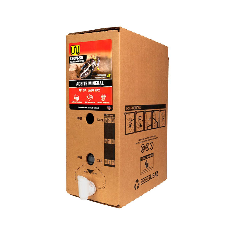 Aceite Wstd Mineral Ester 4T 20W-50 Jaso Ma2 Sp 6Gal(22.71L)