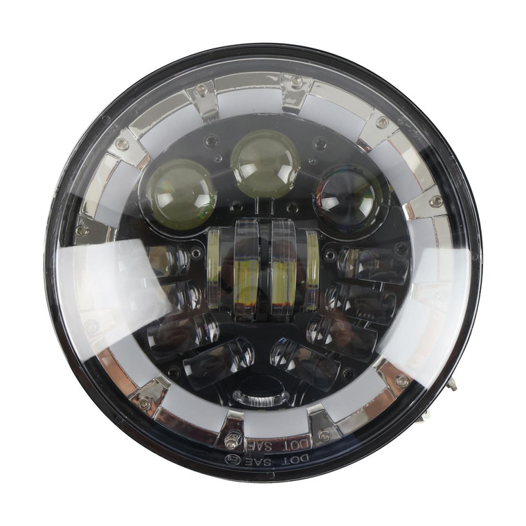 Faro Del Led Mod 133 Alta 49.5W/Baja 35W/Ojo Angel 6W 12V