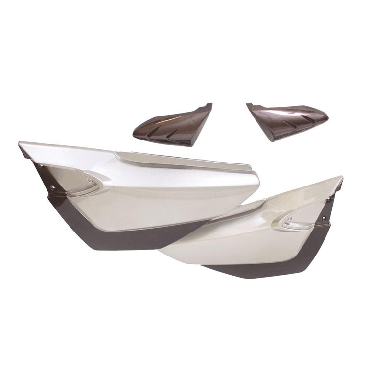 Tapa Lateral Der/Izq Gris/Cafe Set It Ft 125 Clasica (12-16)