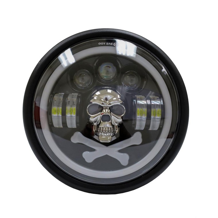 Faro Del Led Mod 121 Alta 30W/Baja 21.5W/Ojo Angel 1.6W 12V