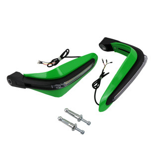 Protector Manija Verde Der/Izq Luz Led Dlr/Direccional Set