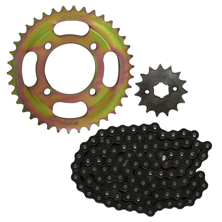 Engrane 38X15 Cadena 428Hx102L Set Vn Urban 200 (20-21) Roda