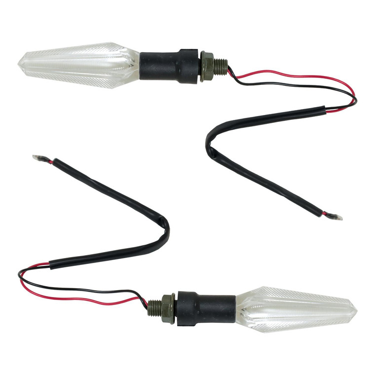 Direccional Del/Tras Cristal Azul Led Set 12V