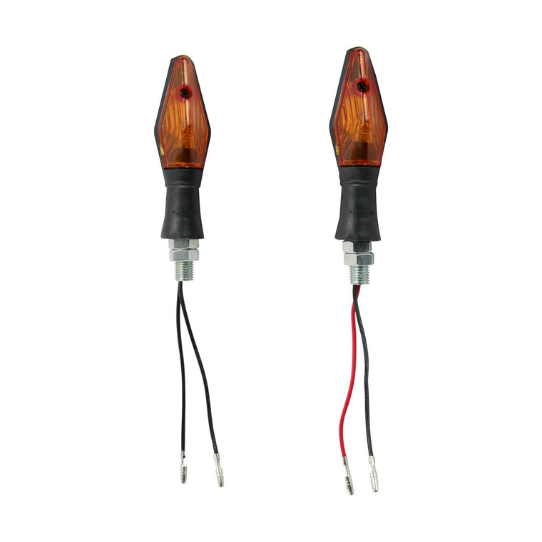 Direccional Universal Set Con Resorte Mini Doble Ambar