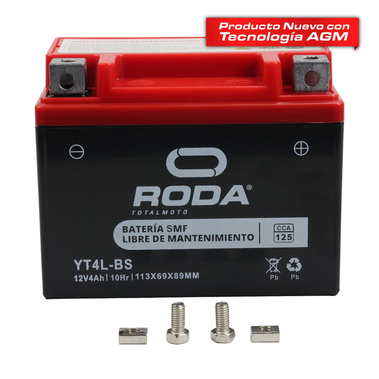 Acumulador Sellado Smf (Yt4L-Bs) Roda 12V 4A