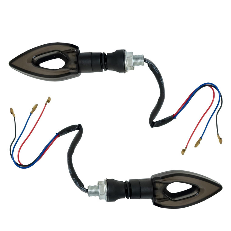 Direccional Flecha Azul Secuencial C/Cuarto Led Set 12V