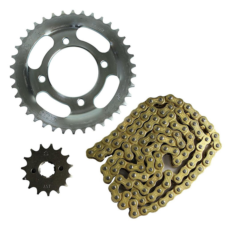 Engrane 38X15 Cadena 428X108L Concavo Set Vn Ryder 150 Choho