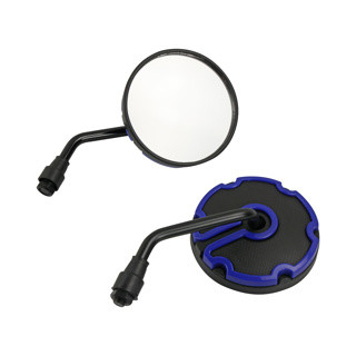 Espejo Derecho/Izquierdo Negro Con Azul Set Universal