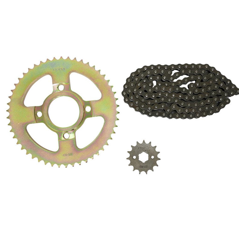 Engrane 50X15 Cadena 428Hx130L Set Vn Crossmax 250 Roda