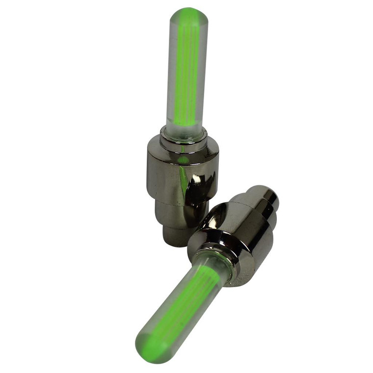 Tapon Llanta Verde Con Luz Set 12V