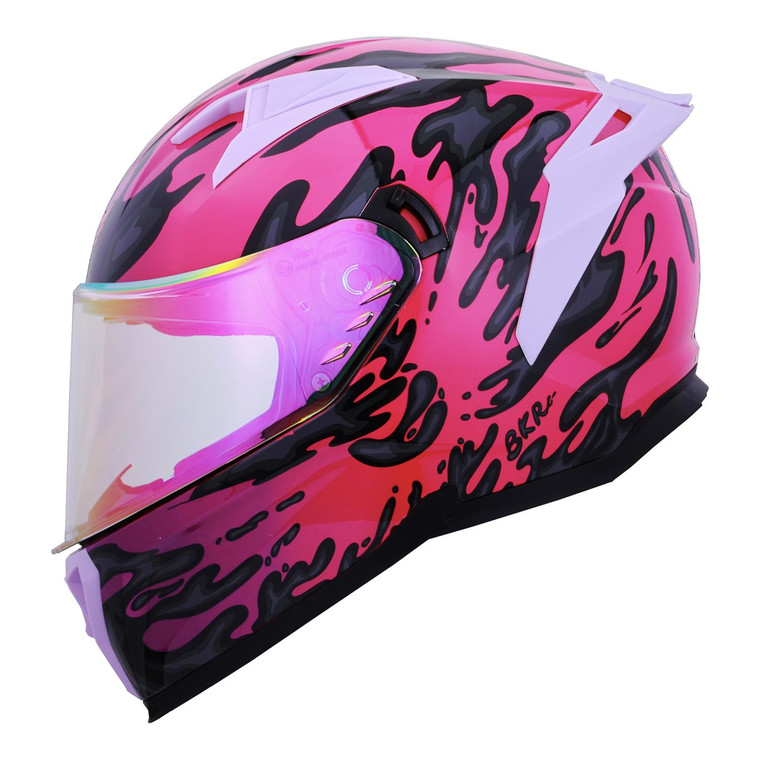 Casco Bkr Hawk Rosa Slime MicaRosa Rep Transp Cer Svs Rosa