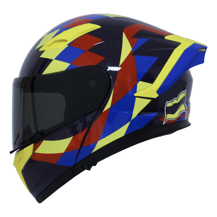Casco Roda Force Evo Negro Ave Abatible Mica Humo Svs