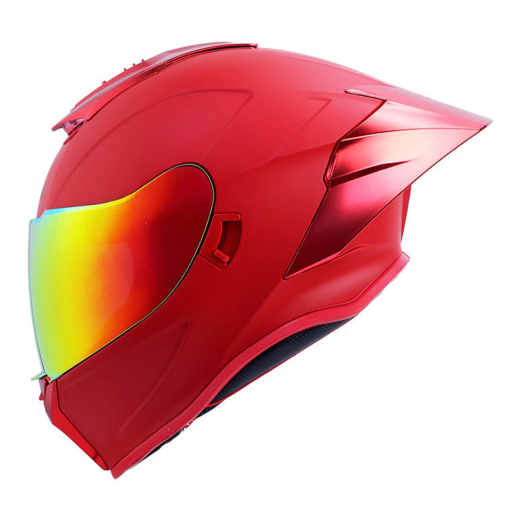 CASCO RODA BEAST ROJO MATE CERRADO MICA ROJA SVS