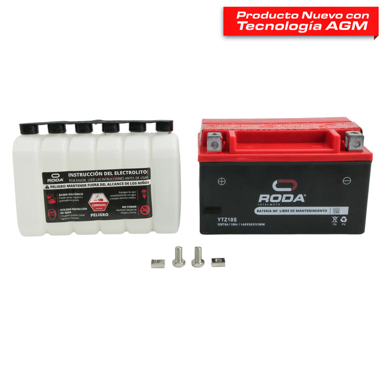 ACUMULADOR MF C/ELECTROLITO (YTZ10S) RODA 12V 10A
