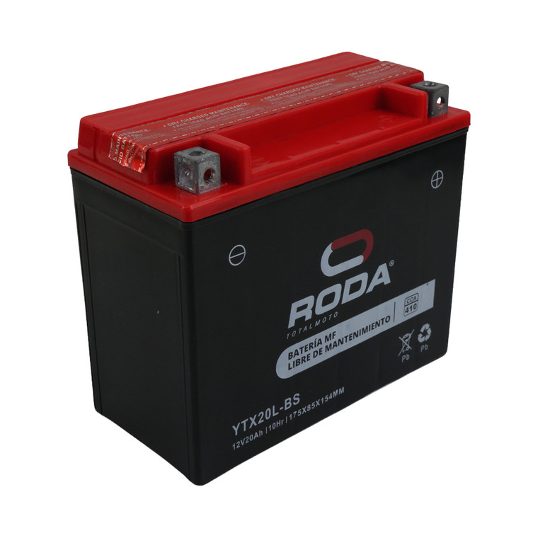 ACUMULADOR MF C/ELECTROLITO (YTX20L-BS) RODA 12V 20A
