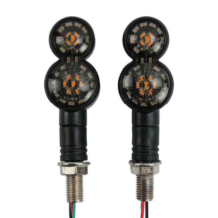 DIRECCIONAL DEL/TRAS MOD ZXD-6 AZUL SECUENCIAL LED SET 12V