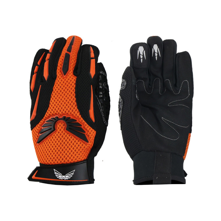 GUANTE BKR DELTA NEGRO/NARANJA SET