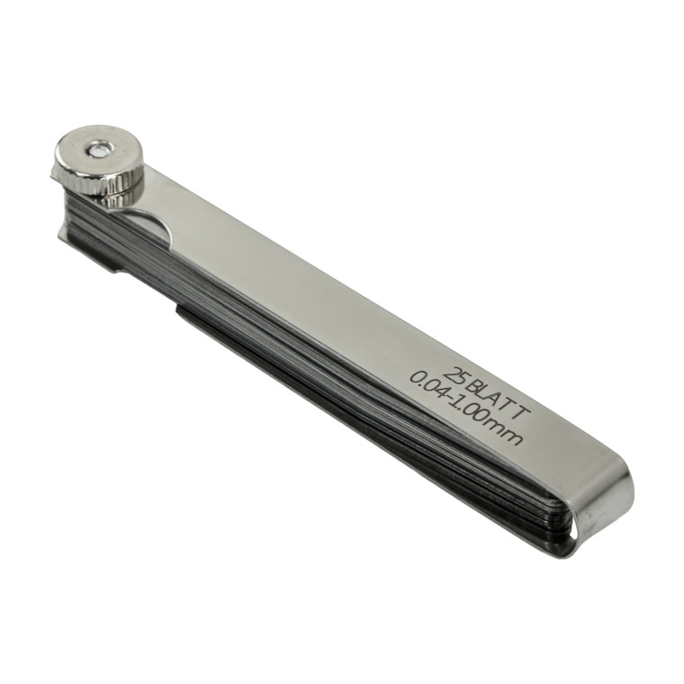 CALIBRADOR METRICO (LAINAS) 25 HOJAS 0.04-1.0MM/LARGO 89MM