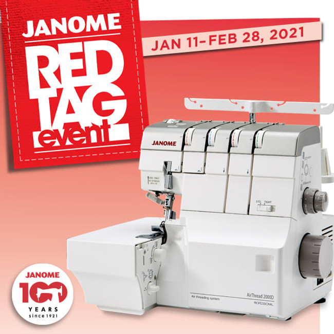 Janome Red Tag Event Through February 28, 2021!