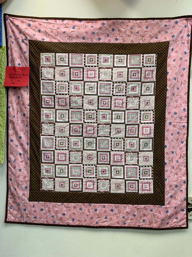 baby quilt pink