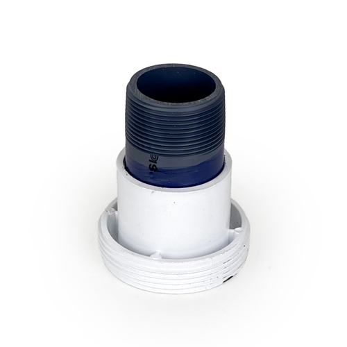 2” Union Nut x 1.5” Slip w/ 1.5” MPT Glued Nipple for Sequence 6" Priming Pots