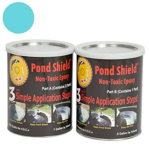 Pond Armor Sky Blue Pond Shield Non-Toxic Epoxy, 1.5 Gallons Kit