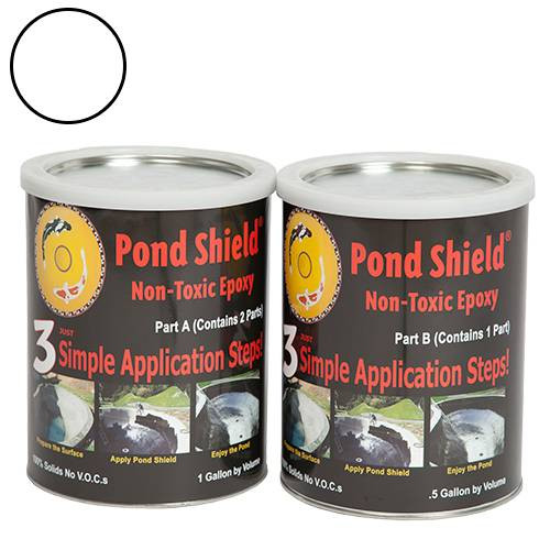 Pond Armor White Pond Shield Non-Toxic Epoxy, 1.5 Gallons Kit